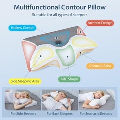 Luxury Cervical Memory Foam Pillow – Adjustable Neck Support for Pain Relief