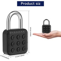 ​​​​​Combination Lock 6 Digit Password Combo Locker Lock, Aluminum Alloy Comb…