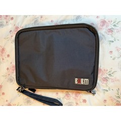 BUBM Electronics Organizer Travel Case Black Zipper Storage Bag 8×11&Prime;