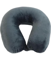 Microfiber Neck Pillow Charcoal Soft Travel Pillow