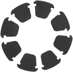 8PCS Cup Holder Insert Rubber Compatible with Chevy Silverado Black