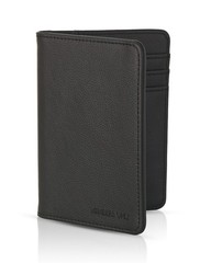 Members Only Debossed Black Passport Holder RFID 5.5 x 4 x 0.5 inches,