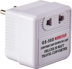 Compact 50W Step Down Converter for Safe International Travel – Type C Plug