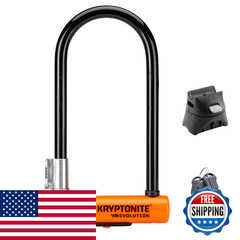 Kryptonite Evolution Standard U-Lock 4X9 Inches Black 3.5 Pounds 002130
