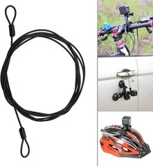 Durable 3.3ft Double Loop Cable Lock Set – Perfect for Travel Security Needs