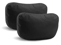 2Pcs Car Neck Pillows for headrests,for Travel Interior Accessories and Suede