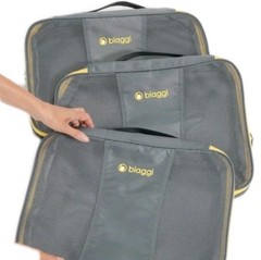 *NWT* Biaggi ZipCube Large Packing Cubes, 31 x 13 x 3.5&Prime; Set Of 3, + Shoe Bag