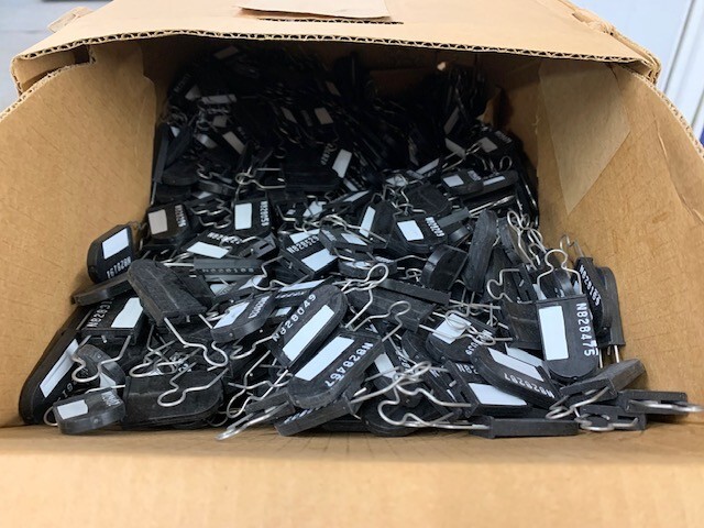 Budco Plastic Padlock Security Seal Black Loose Box of 1000 NEW