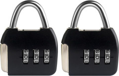 Small Combination Lock, 3 Digit Combination Padlock, Travel Luggage Locks, Combo