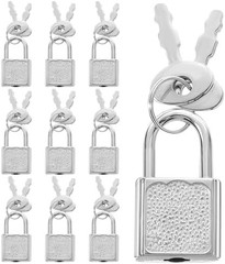 10pcs Mini Cute Diary Padlocks Mini Locks with Keys Small Luggage Locks with Key
