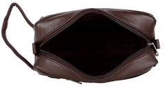 LIberty Sheep Nappa Leather Toiletry Travel Bag Case Bath Organizer 3 Zippers