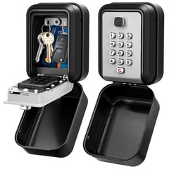 Lock Box for Keys with Code, Waterproof Key Boxs Wall Mount 12-Digit Keypad L…