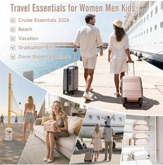 8pc Set Packing Cubes, Cruise Ship Travel Essentials Accessories Beach Vacation